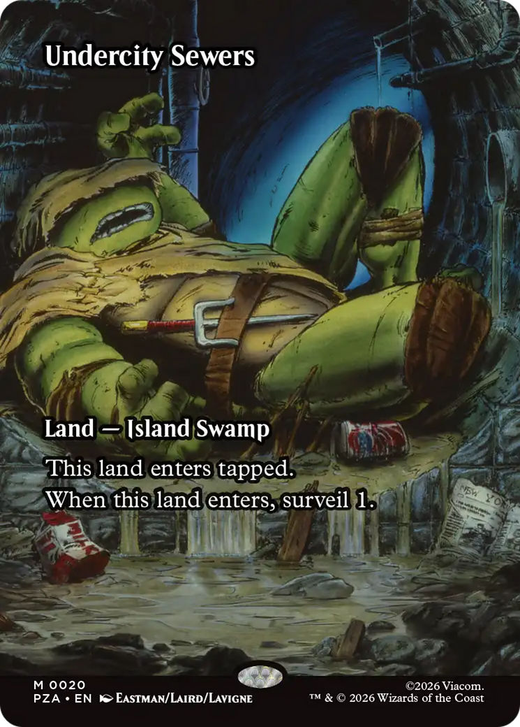 Undercity Sewers (Borderless) [Teenage Mutant Ninja Turtles Eternal-Legal] | Cards and Coasters CA