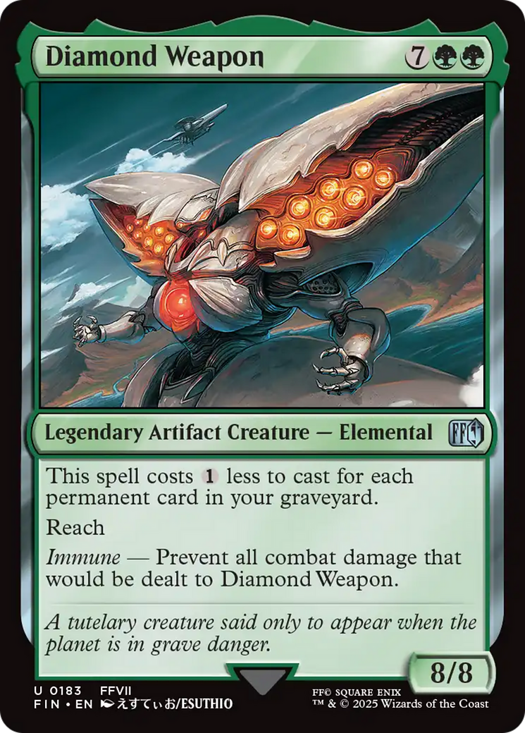 Diamond Weapon [FINAL FANTASY] | Cards and Coasters CA
