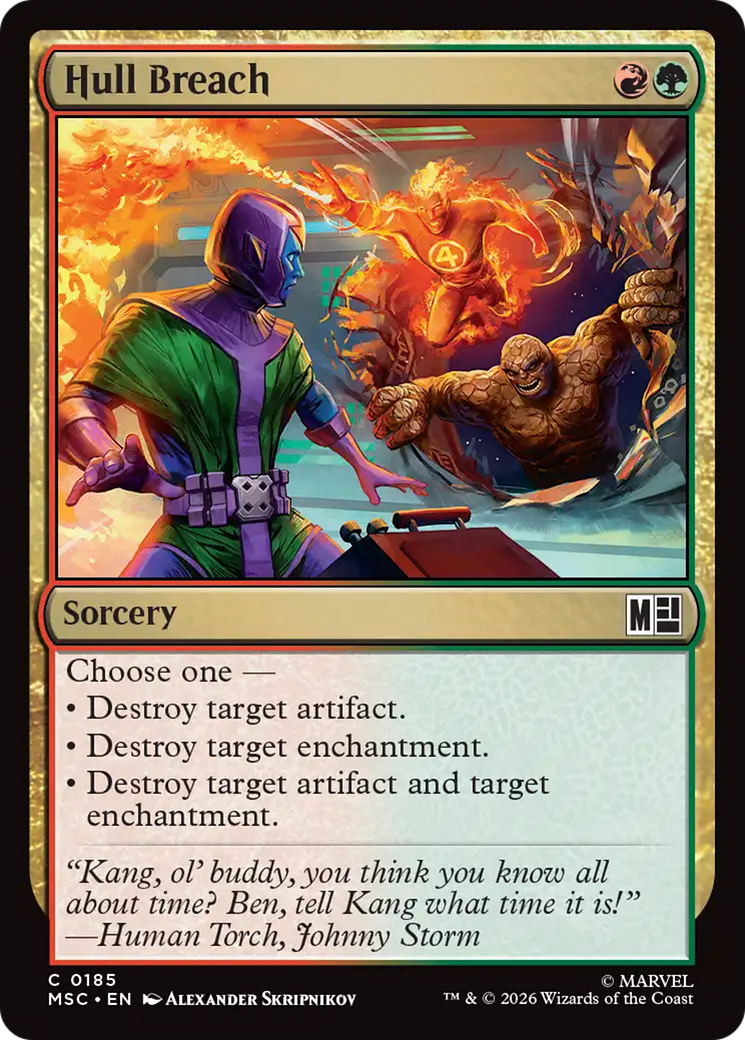 Hull Breach (Surge Foil) [Marvel Super Heroes Commander] | Cards and Coasters CA