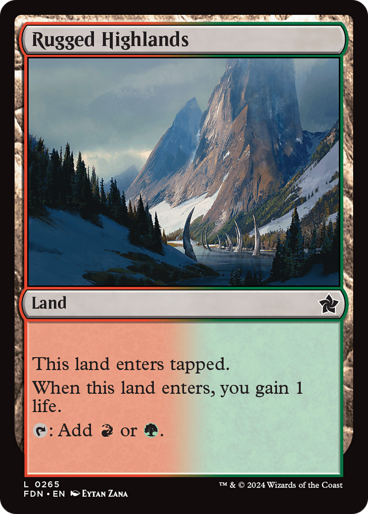 Rugged Highlands [Foundations] | Cards and Coasters CA