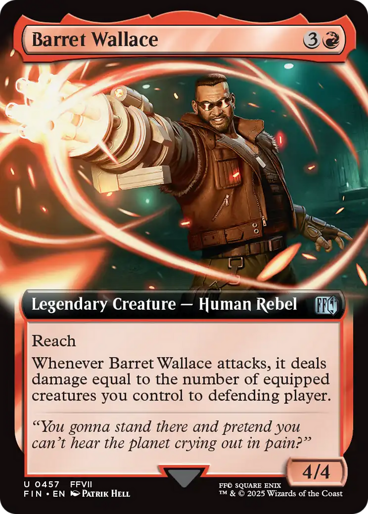 Barret Wallace (Extended Art) [FINAL FANTASY] | Cards and Coasters CA