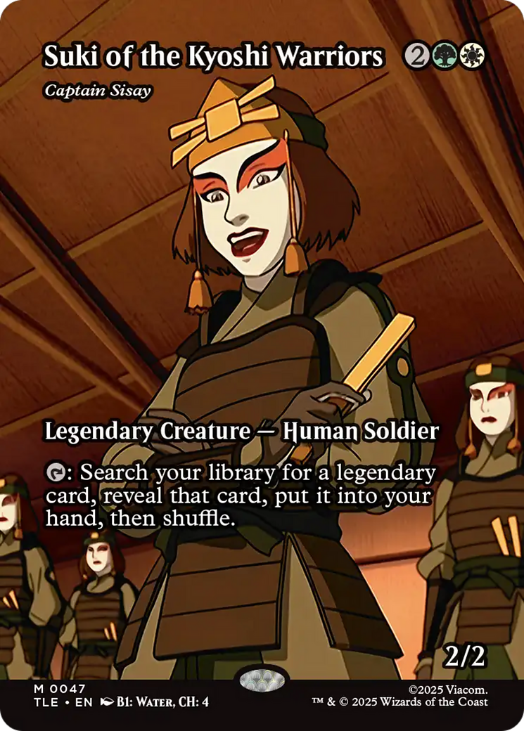 Suki of the Kyoshi Warriors - Captain Sisay (Borderless) [Avatar: The Last Airbender: Eternal-Legal] | Cards and Coasters CA