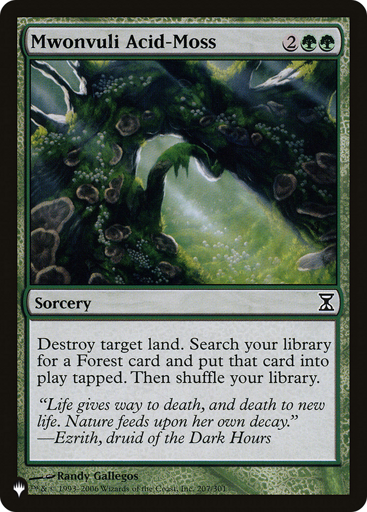 Mwonvuli Acid-Moss [The List] | Cards and Coasters CA