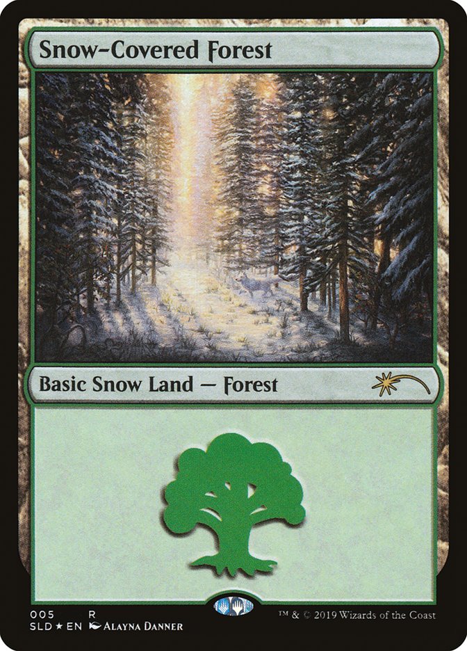 Snow-Covered Forest (005) [Secret Lair Drop Series] | Cards and Coasters CA