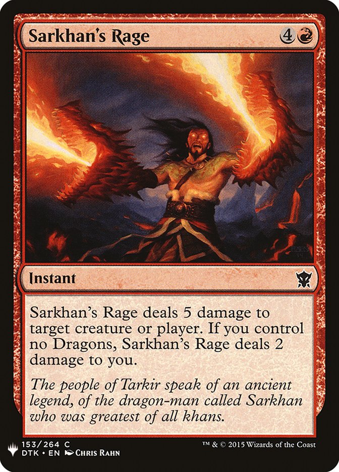 Sarkhan's Rage [Mystery Booster] | Cards and Coasters CA