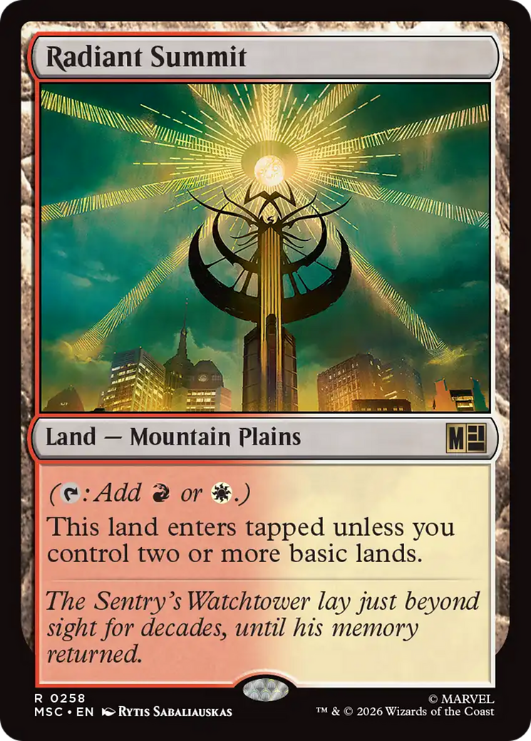 Radiant Summit [Marvel Super Heroes Commander] | Cards and Coasters CA