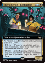 Phenomenon Investigators (Extended Art) [Duskmourn: House of Horror Commander] | Cards and Coasters CA