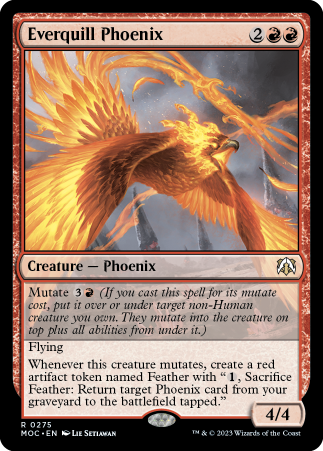 Everquill Phoenix [March of the Machine Commander] | Cards and Coasters CA