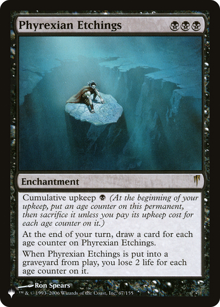 Phyrexian Etchings [The List] | Cards and Coasters CA
