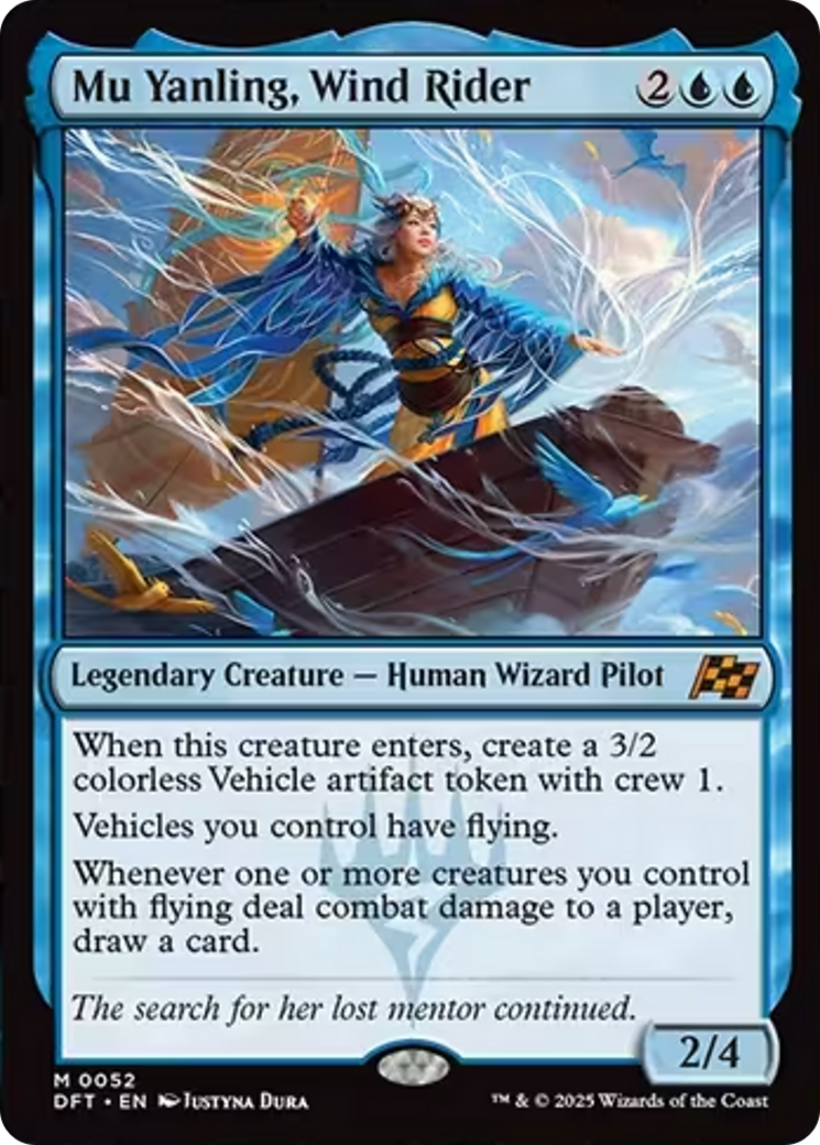 Mu Yanling, Wind Rider [Aetherdrift] | Cards and Coasters CA