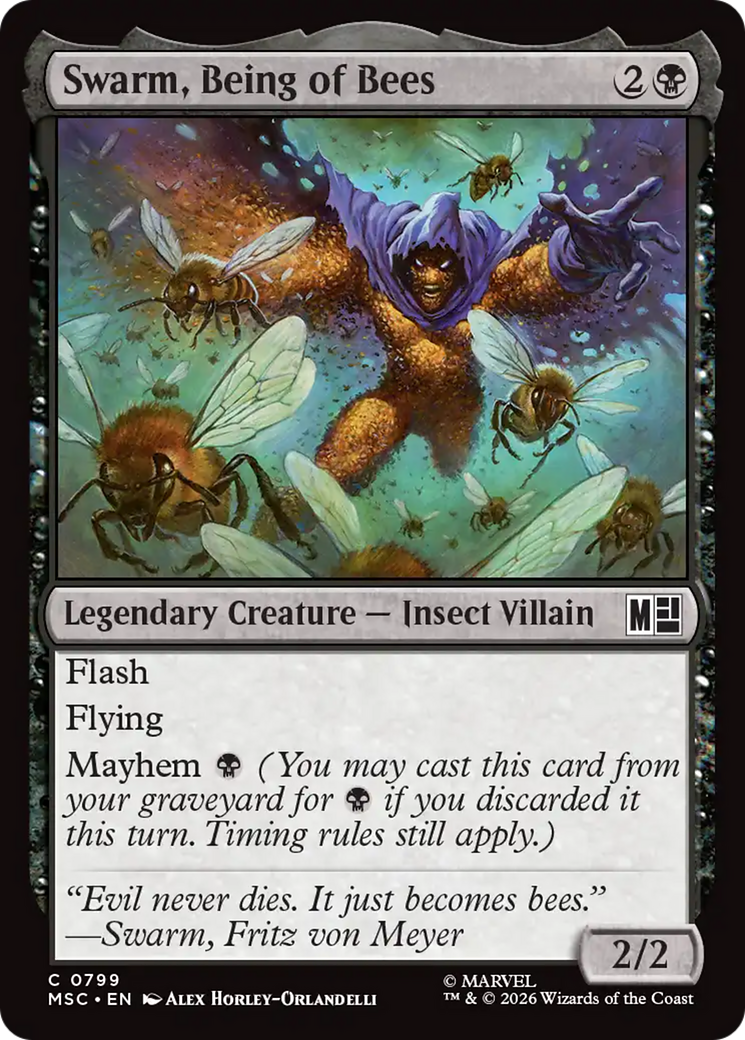 Swarm, Being of Bees [Marvel Super Heroes Commander] | Cards and Coasters CA