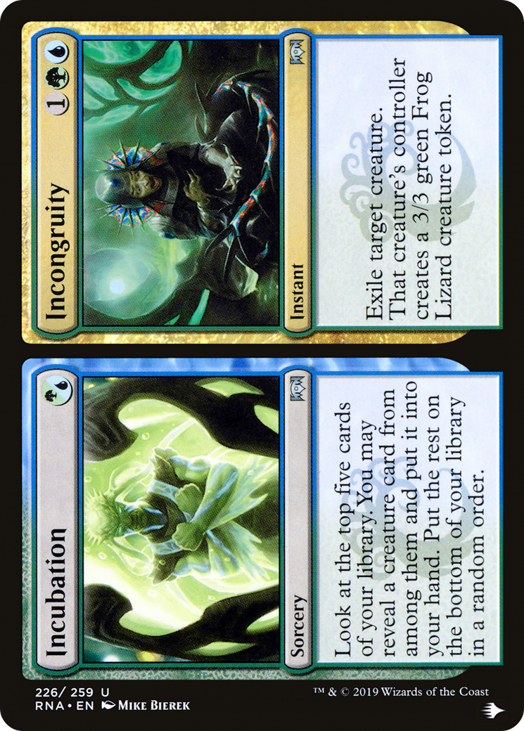 Incubation // Incongruity [The List] | Cards and Coasters CA