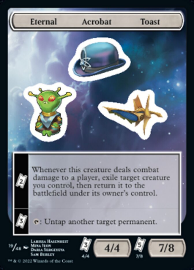 Eternal Acrobat Toast [Unfinity Stickers] | Cards and Coasters CA