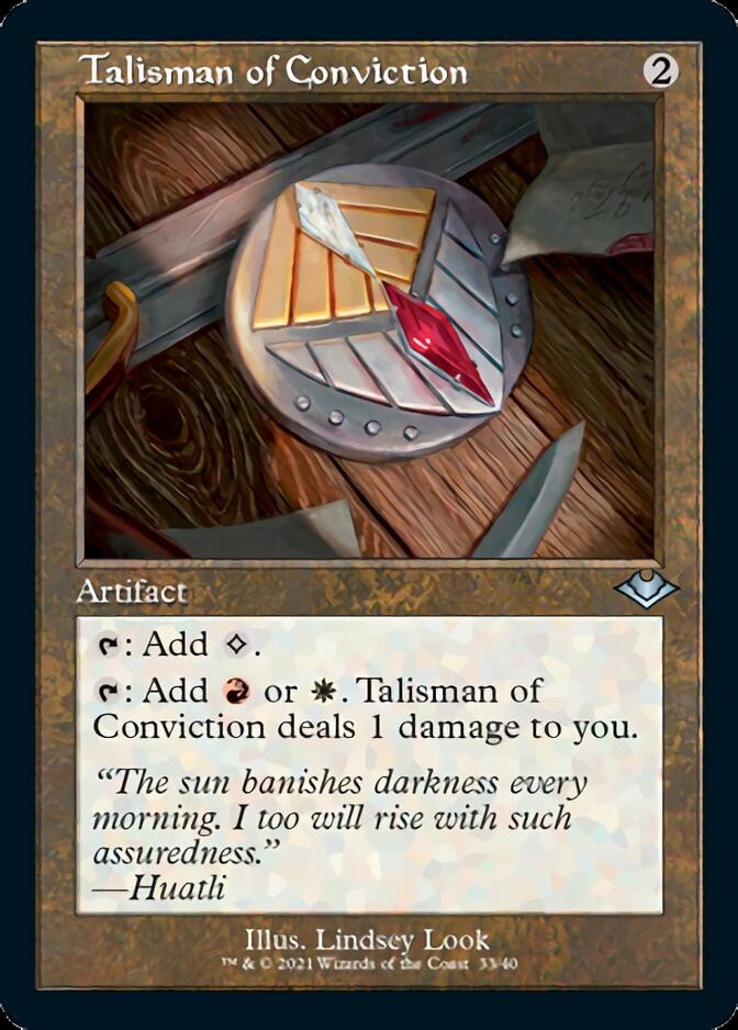 Talisman of Conviction (Retro) [Modern Horizons] | Cards and Coasters CA