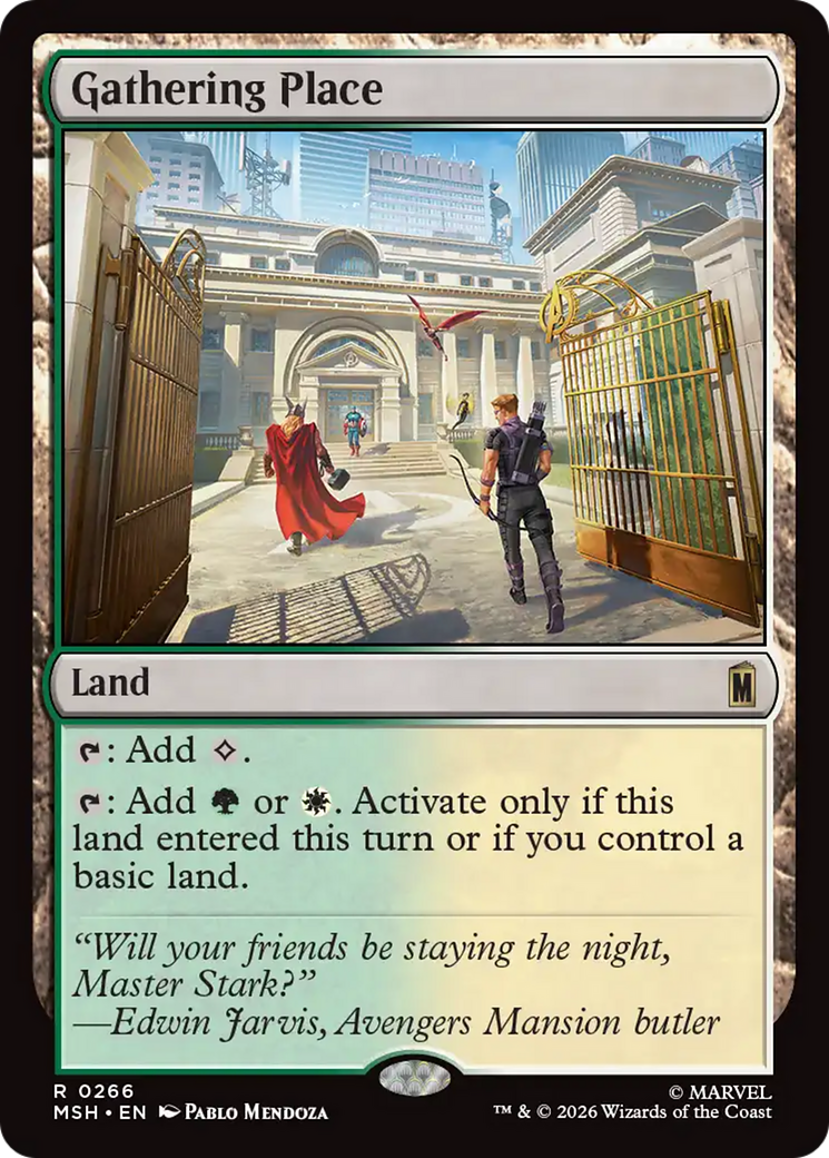 Gathering Place [Marvel Super Heroes] | Cards and Coasters CA