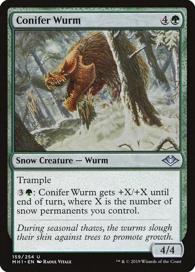 Conifer Wurm [Modern Horizons] | Cards and Coasters CA