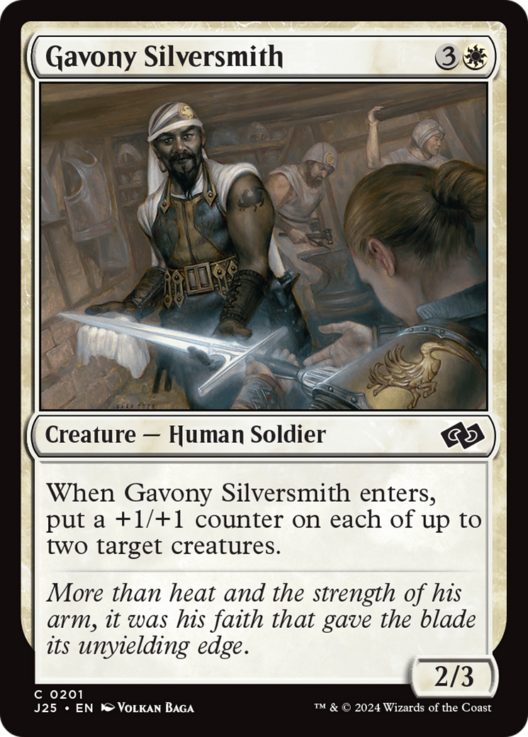 Gavony Silversmith [Foundations Jumpstart] | Cards and Coasters CA