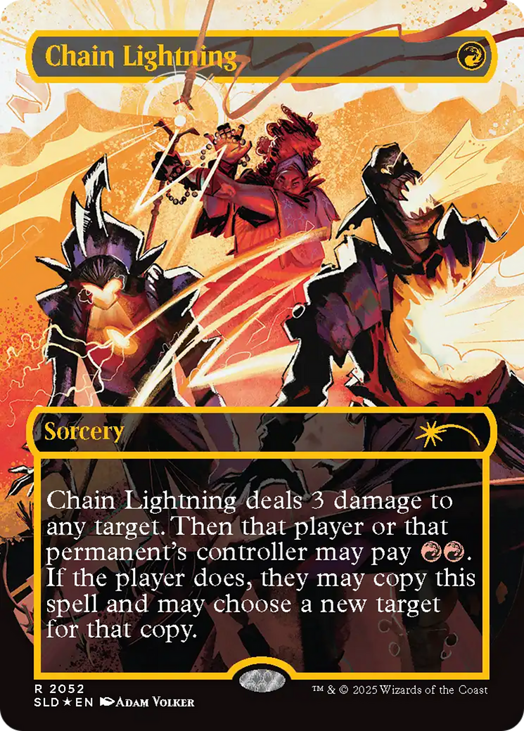 Chain Lightning (2052) (Raised Foil) [Secret Lair Drop Series] | Cards and Coasters CA