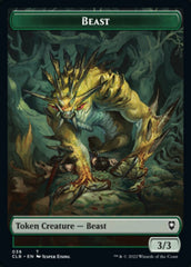 Satyr // Beast Double-Sided Token [Commander Legends: Battle for Baldur's Gate Tokens] | Cards and Coasters CA