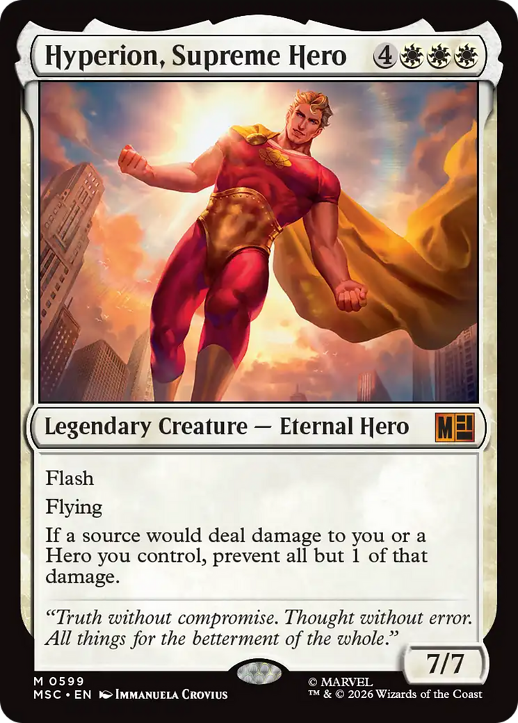Hyperion, Supreme Hero [Marvel Super Heroes Commander] | Cards and Coasters CA