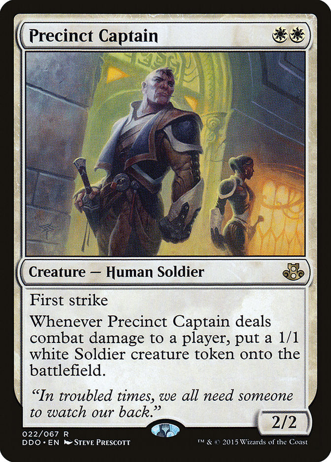Precinct Captain [Duel Decks: Elspeth vs. Kiora] | Cards and Coasters CA