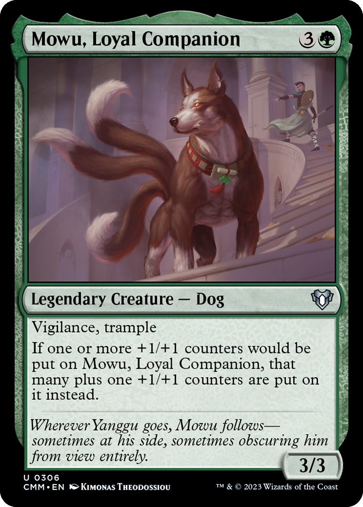 Mowu, Loyal Companion [Commander Masters] | Cards and Coasters CA