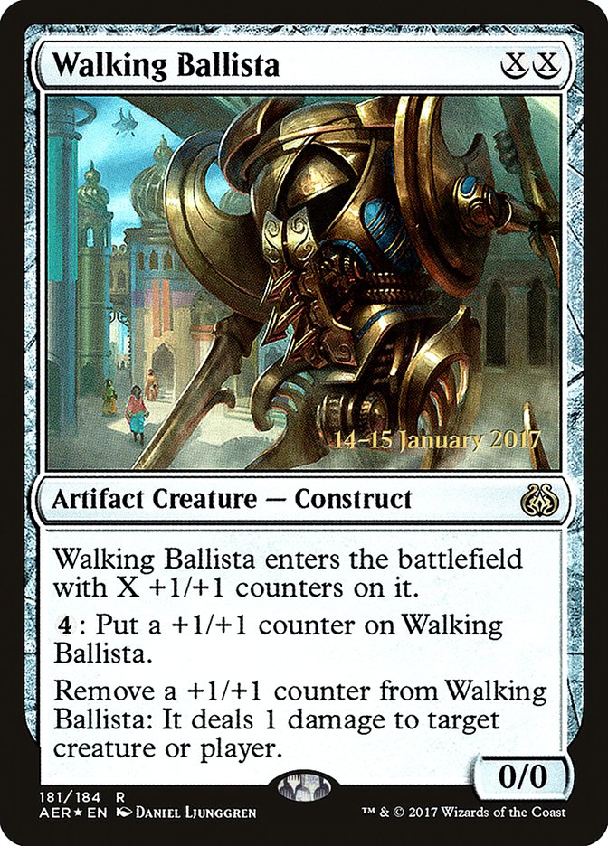 Walking Ballista [Aether Revolt Prerelease Promos] | Cards and Coasters CA