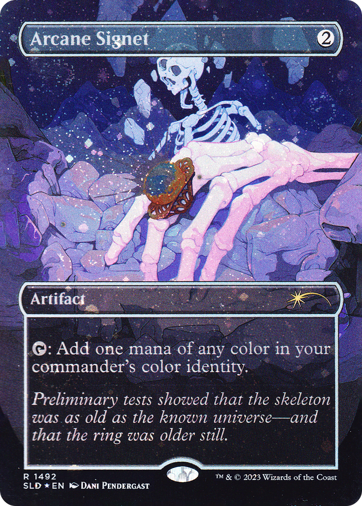 Arcane Signet (1492) (Galaxy Foil) [Secret Lair Drop Series] | Cards and Coasters CA