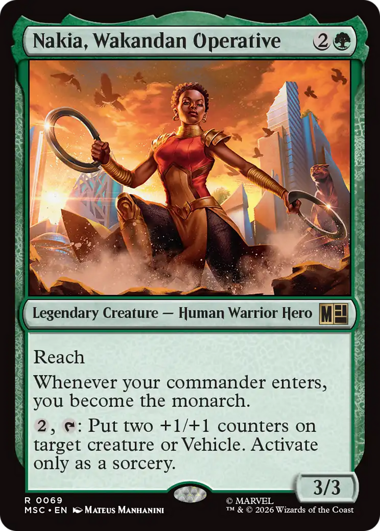 Nakia, Wakandan Operative [Marvel Super Heroes Commander] | Cards and Coasters CA