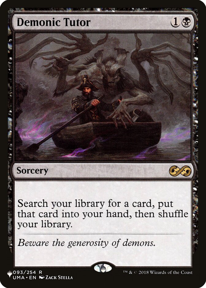 Demonic Tutor [The List] | Cards and Coasters CA