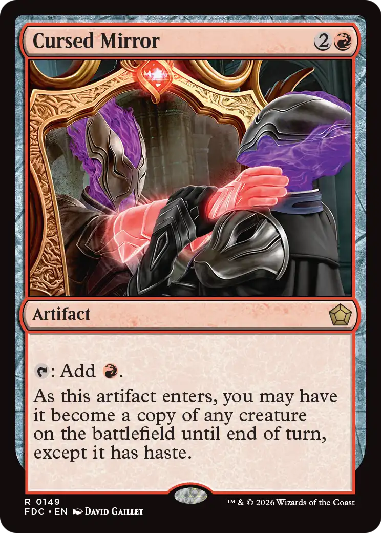 Cursed Mirror [Foundations Commander] | Cards and Coasters CA