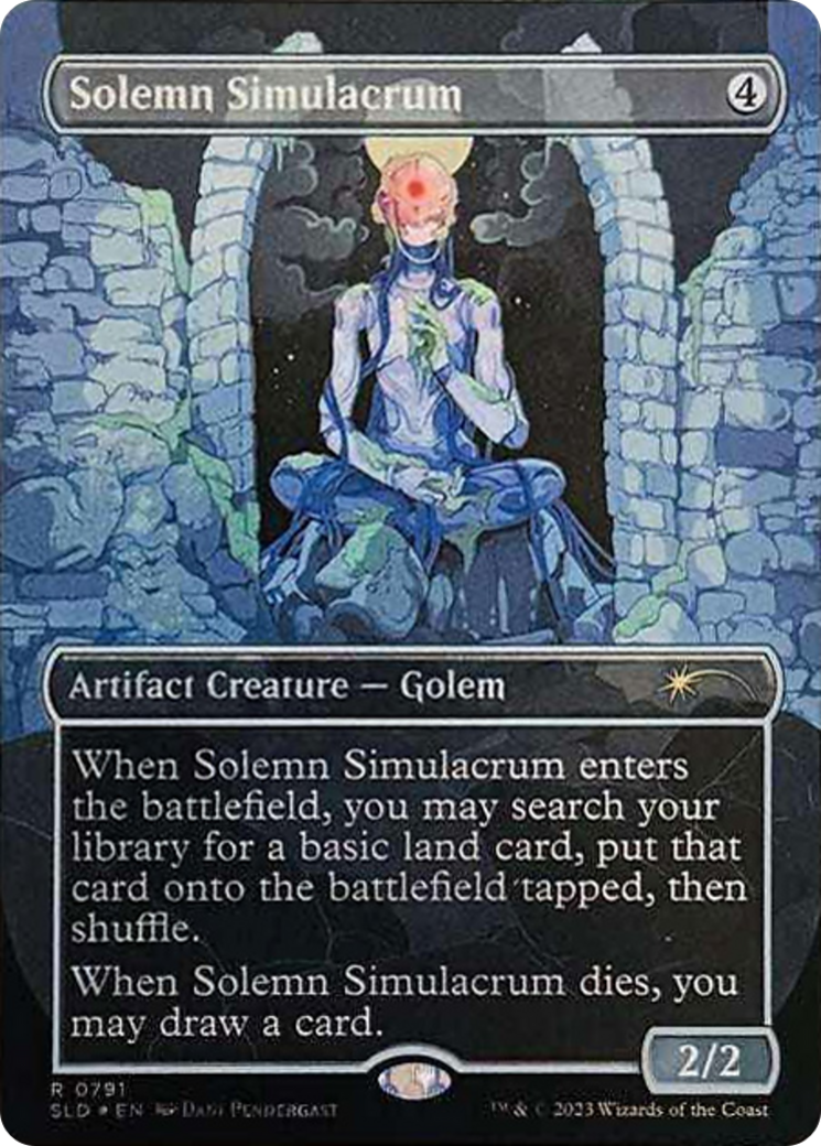 Solemn Simulacrum (0791) (Borderless) [Secret Lair Drop Series] | Cards and Coasters CA