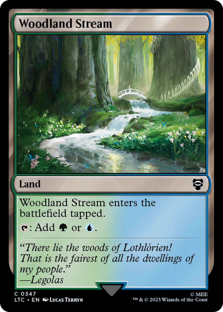 Woodland Stream [The Lord of the Rings: Tales of Middle-Earth Commander] | Cards and Coasters CA