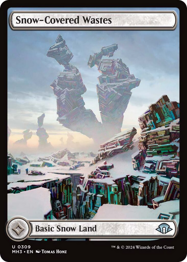 Snow-Covered Wastes (0309) [Modern Horizons 3] | Cards and Coasters CA