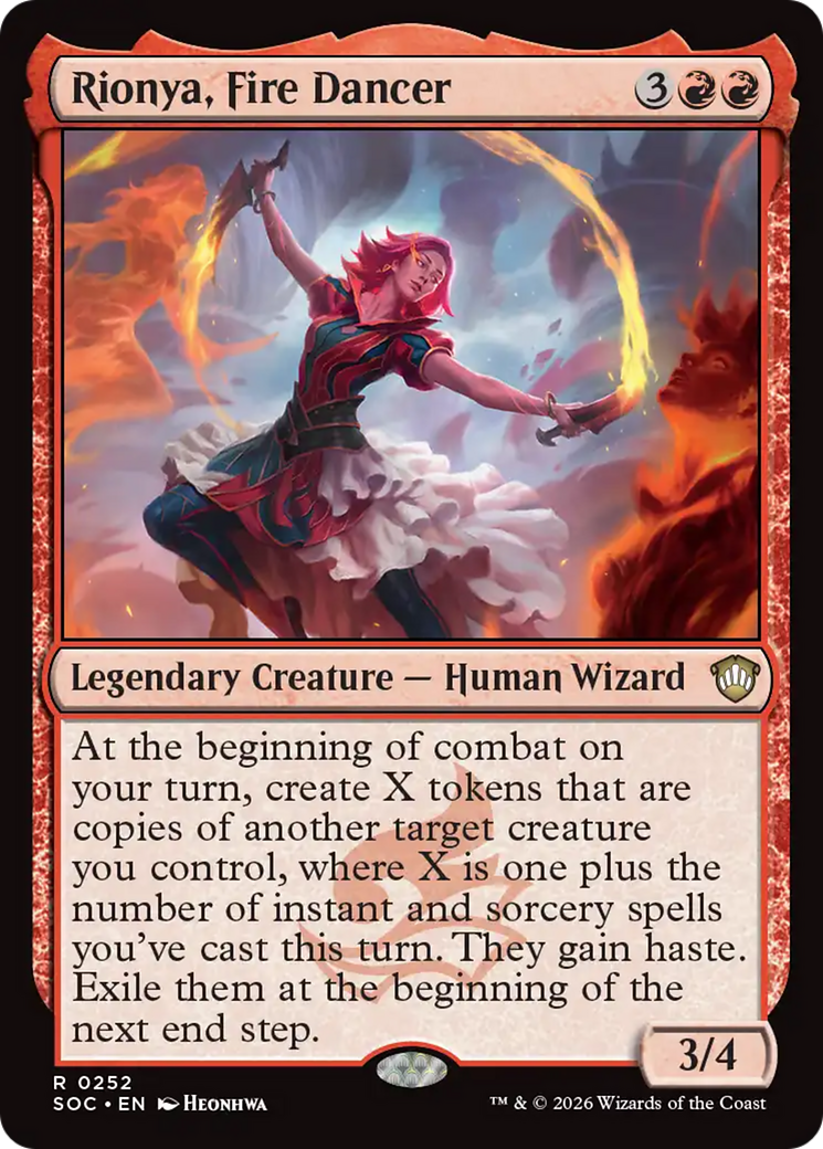 Rionya, Fire Dancer [Secrets of Strixhaven Commander] | Cards and Coasters CA
