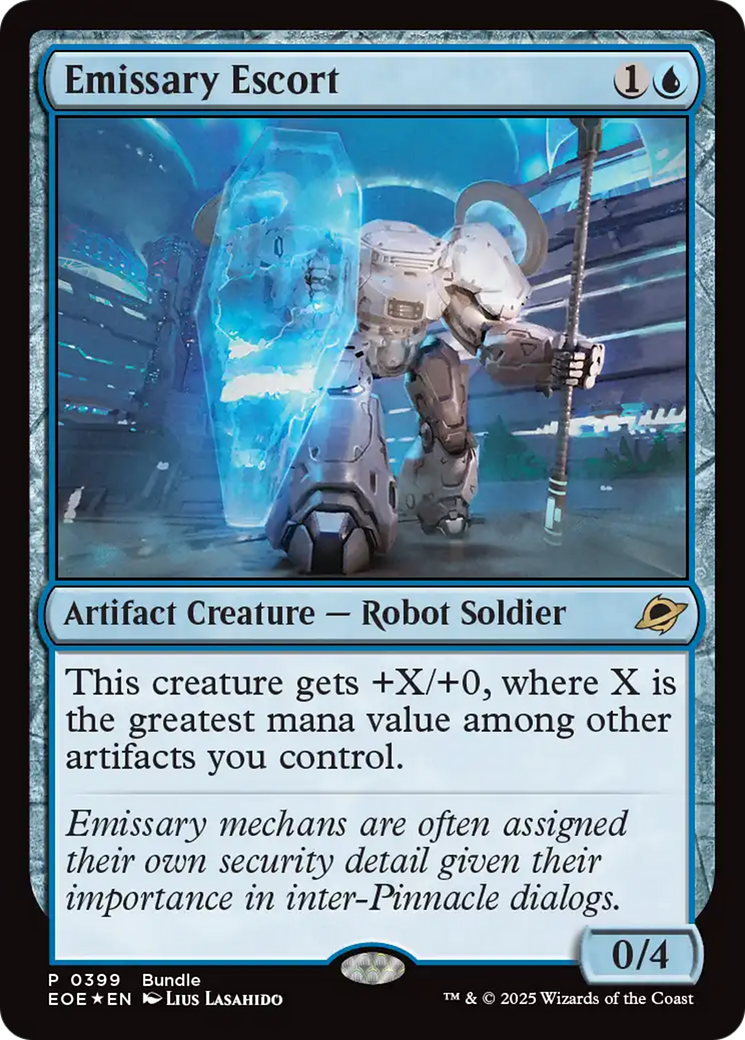 Emissary Escort [Edge of Eternities Promo Pack] | Cards and Coasters CA