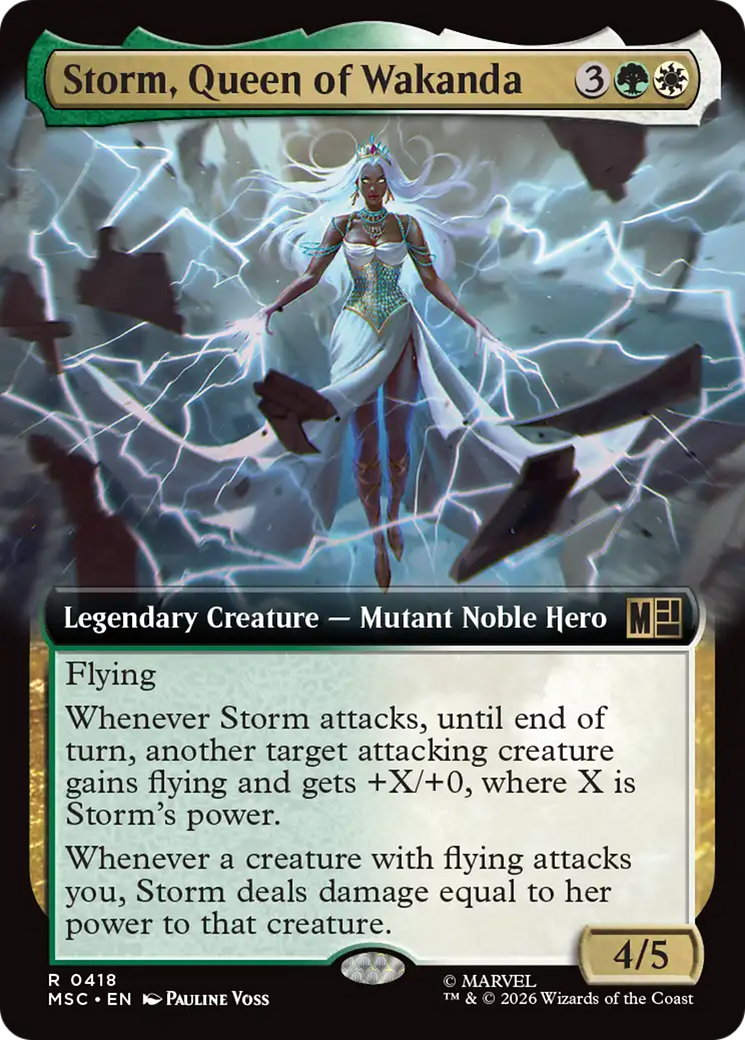 Storm, Queen of Wakanda (Extended Art) [Marvel Super Heroes Commander] | Cards and Coasters CA