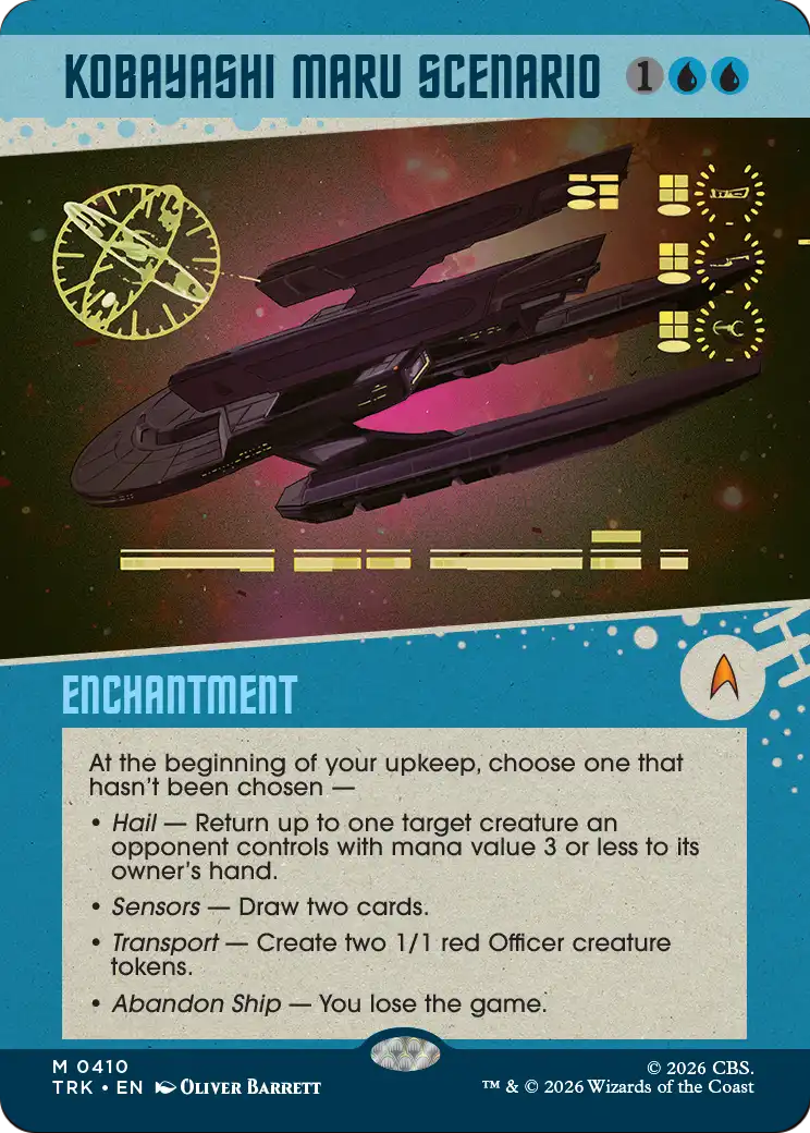 Kobayashi Maru Scenario (Showcase) [Star Trek] | Cards and Coasters CA