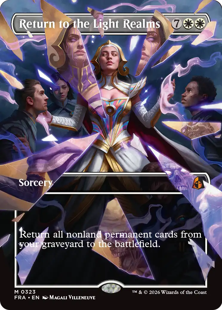 Return to the Light Realms (Borderless) (0323) [Reality Fracture] | Cards and Coasters CA