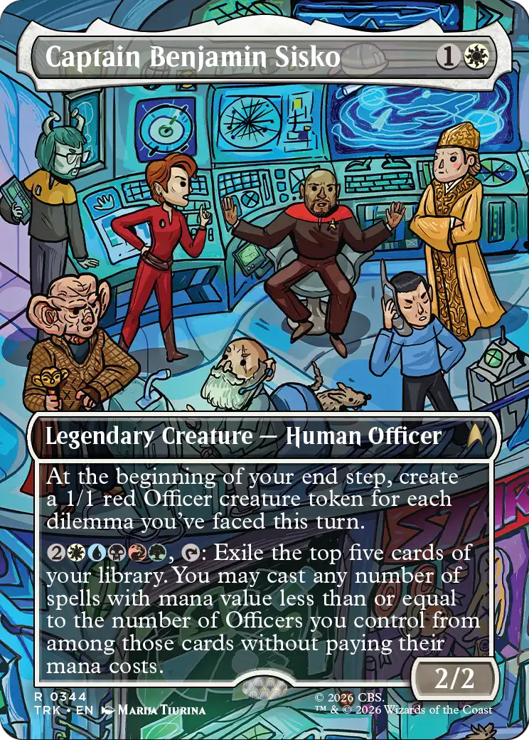 Captain Benjamin Sisko (Borderless) [Star Trek] | Cards and Coasters CA