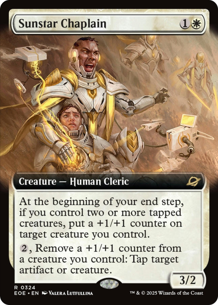 Sunstar Chaplain (Extended Art) [Edge of Eternities] | Cards and Coasters CA