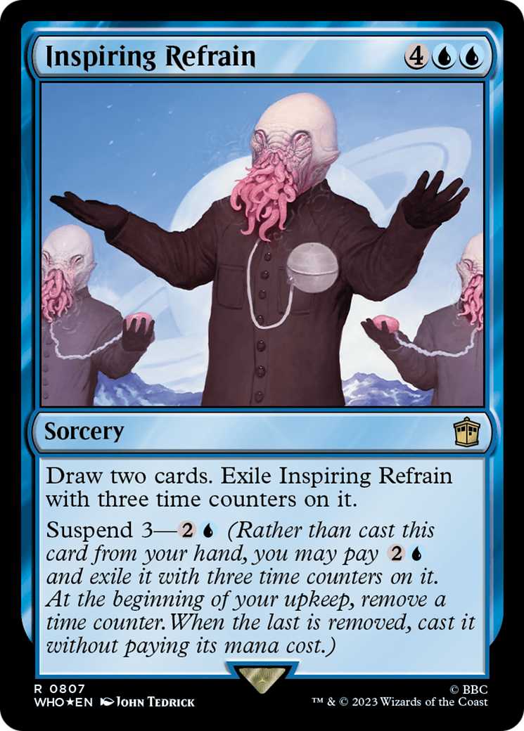 Inspiring Refrain (Surge Foil) [Doctor Who] | Cards and Coasters CA