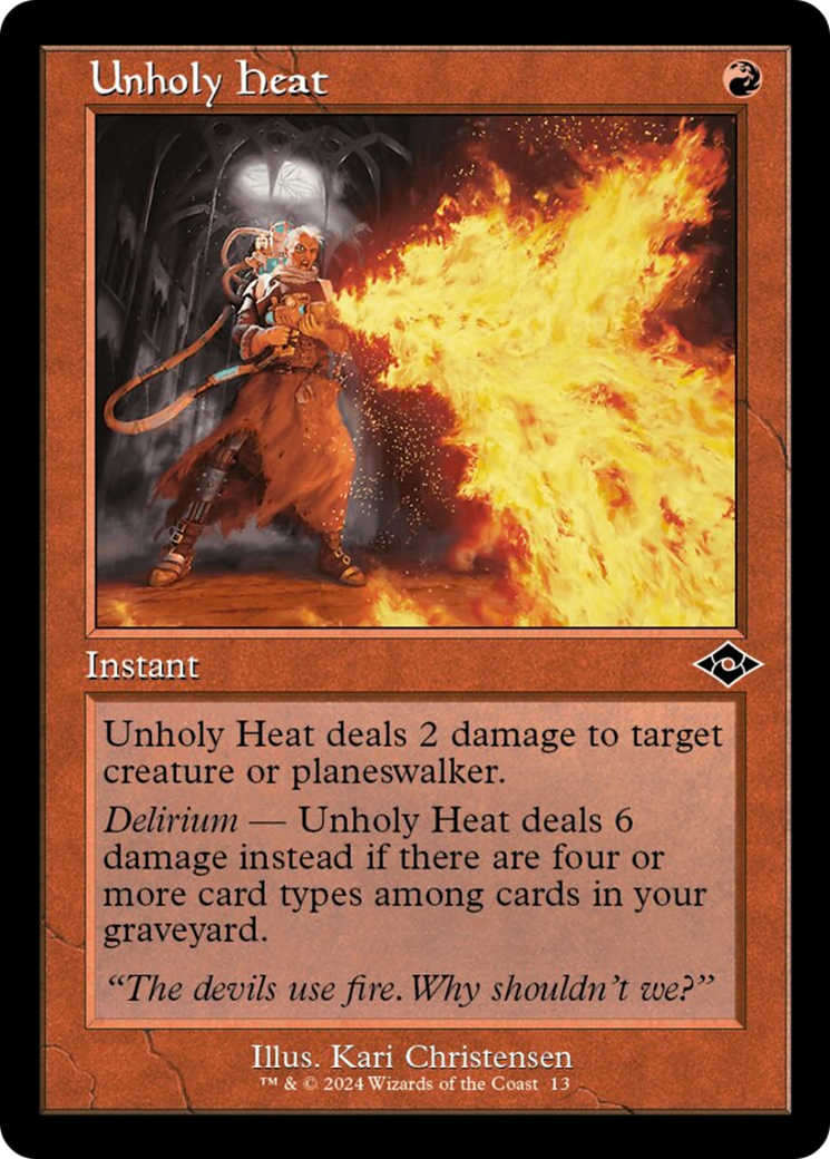 Unholy Heat (Retro) [Modern Horizons 2] | Cards and Coasters CA