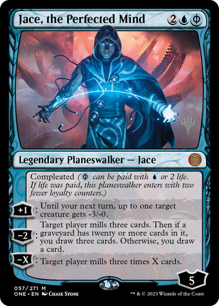 Jace, the Perfected Mind (Promo Pack) [Phyrexia: All Will Be One Promos] | Cards and Coasters CA