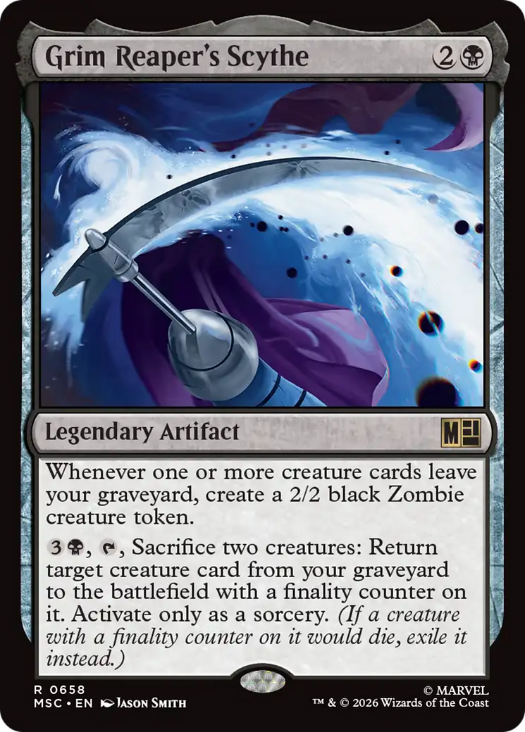 Grim Reaper's Scythe [Marvel Super Heroes Commander] | Cards and Coasters CA