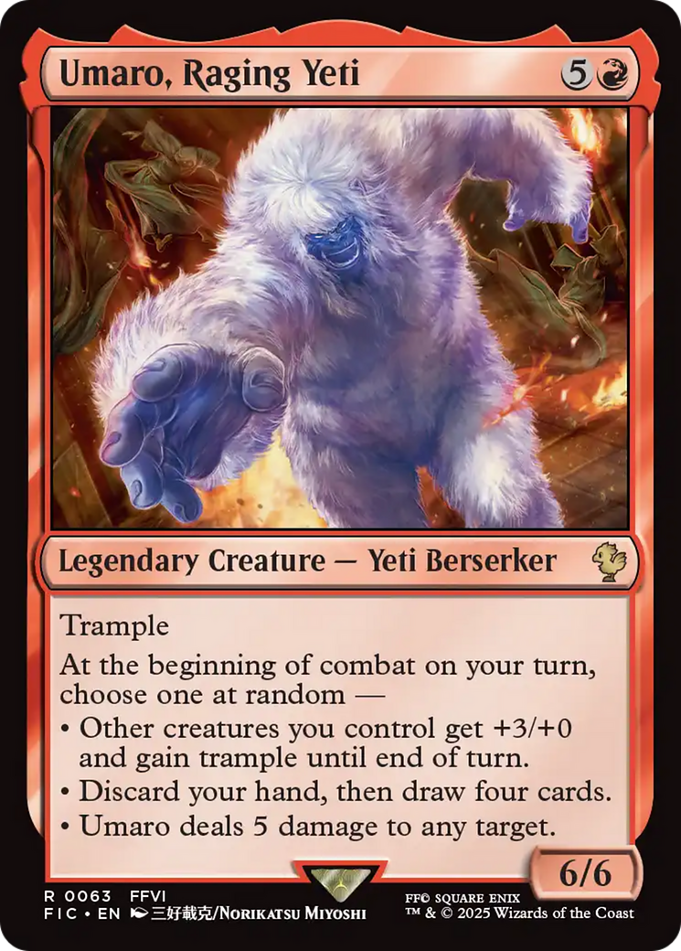 Umaro, Raging Yeti [FINAL FANTASY Commander] | Cards and Coasters CA