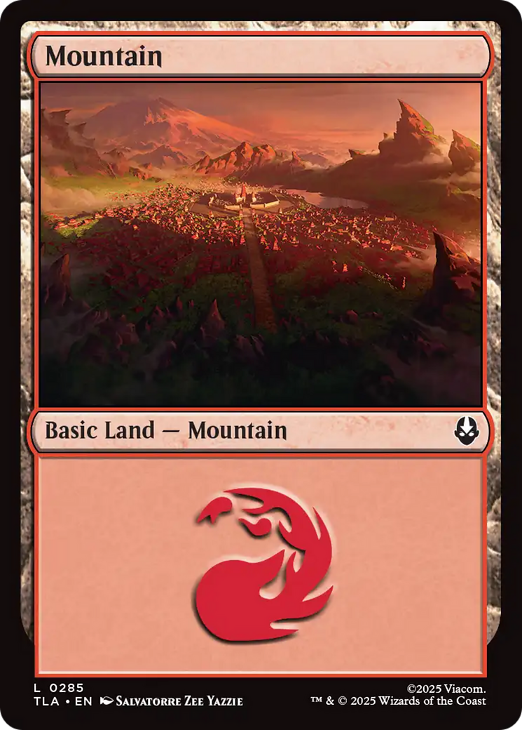 Mountain (0285) [Avatar: The Last Airbender] | Cards and Coasters CA