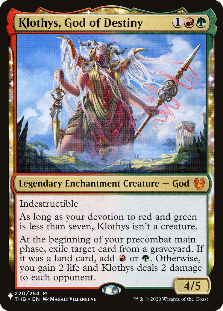 Klothys, God of Destiny [The List] | Cards and Coasters CA