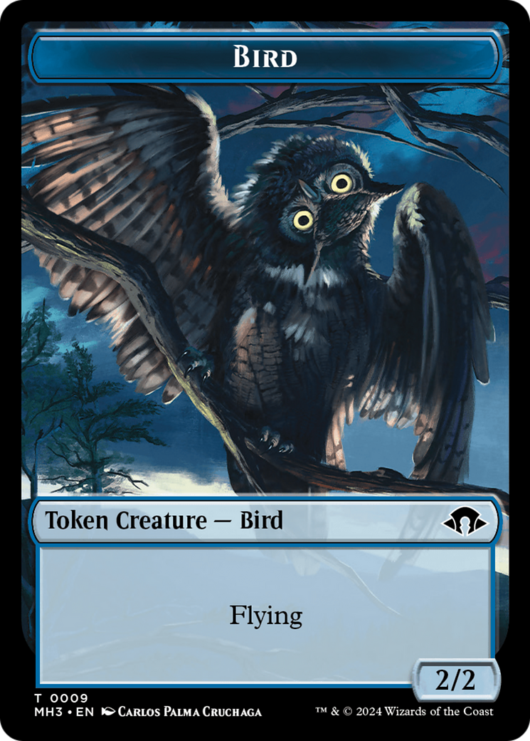 Eldrazi Spawn // Bird Double-Sided Token [Modern Horizons 3 Tokens] | Cards and Coasters CA