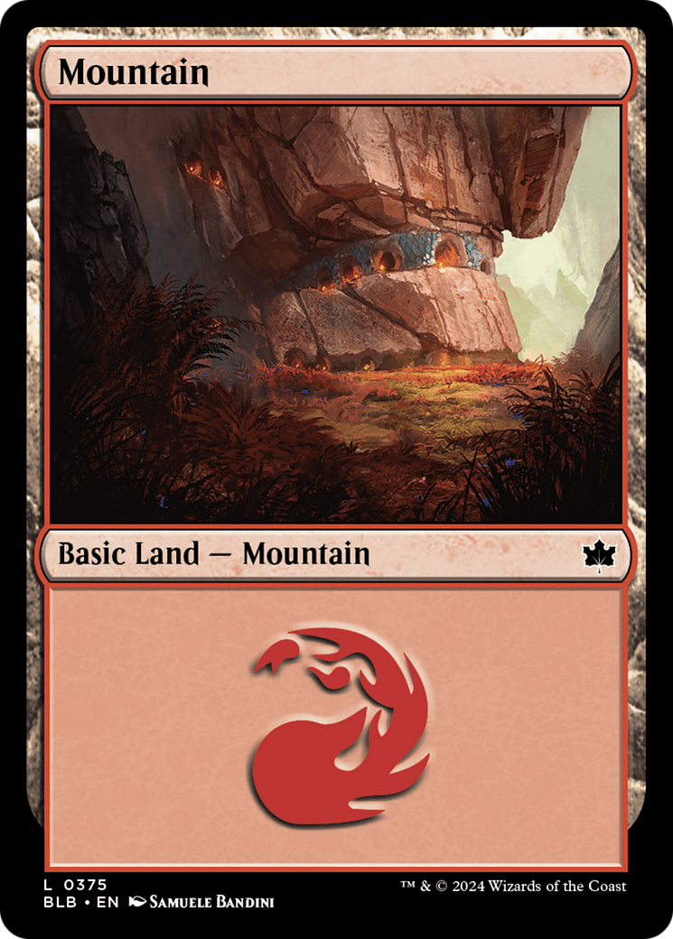 Mountain (0375) [Bloomburrow] | Cards and Coasters CA